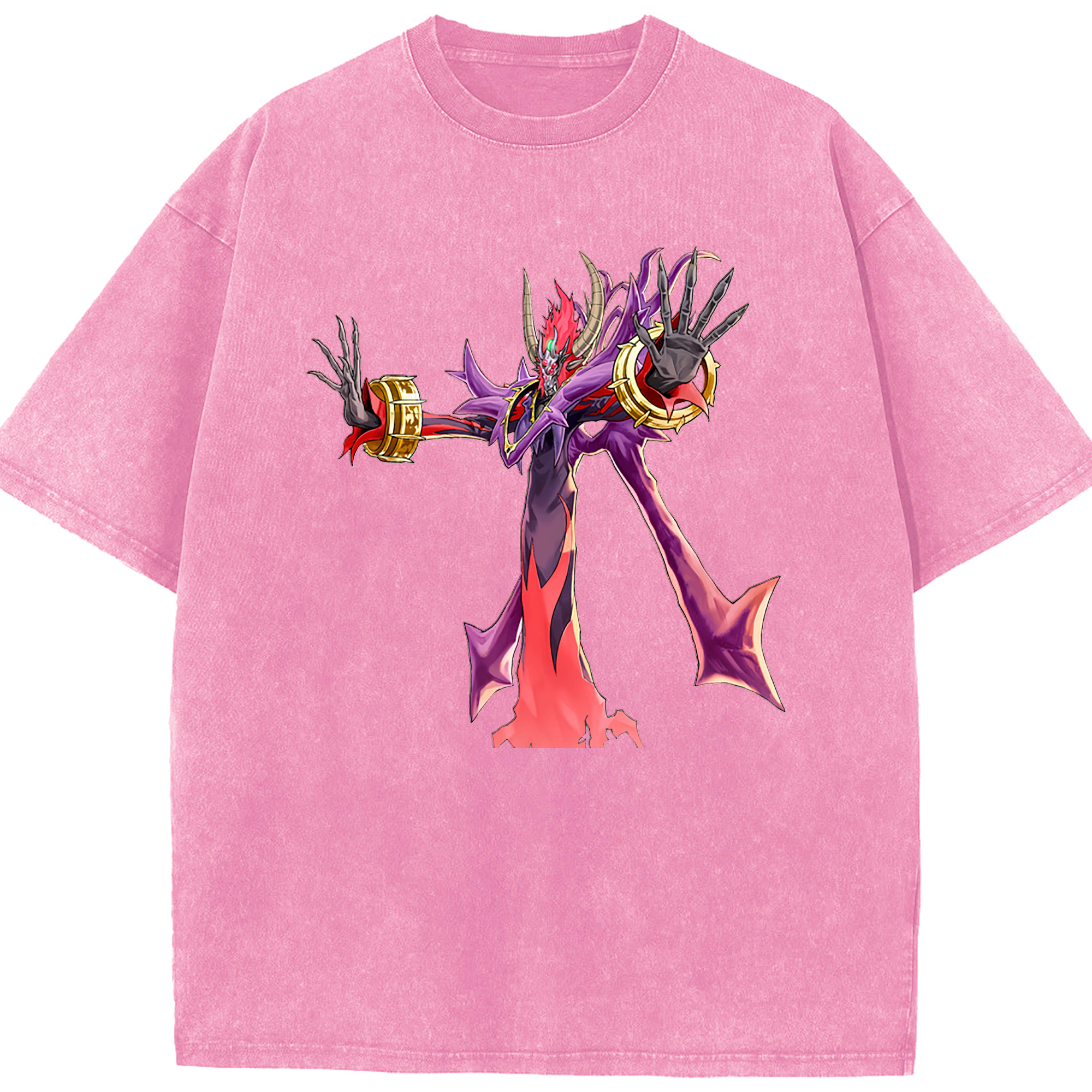 （画像用） 遊☆戯☆王 Yu-Gi-Oh! 綿100% ヴィンテージ風 半袖Tシャツ（フロントプリント）